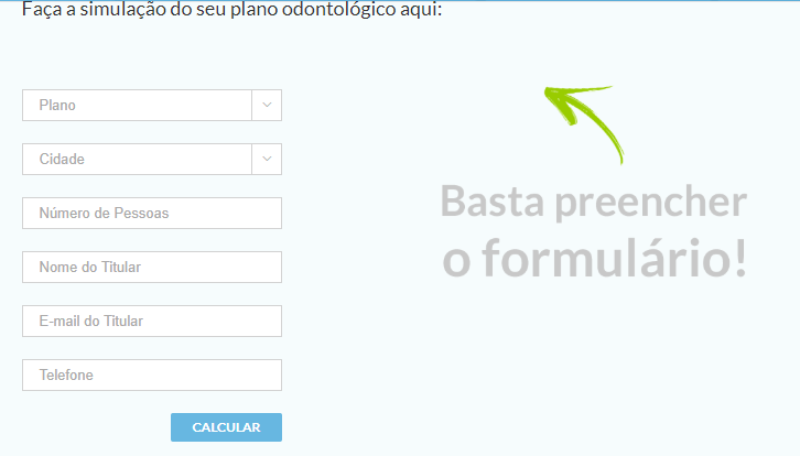 Marketing Digital para Planos de Saúde - formulário