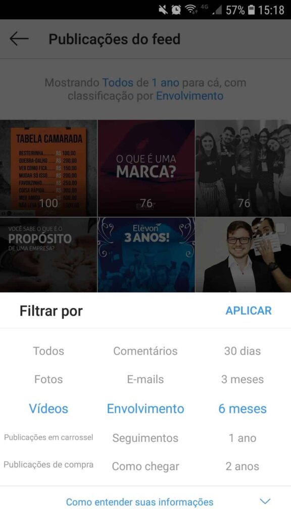 Mensurar resultados no Instagram - métricas de post Mensurar resultados no Instagram - métricas de post